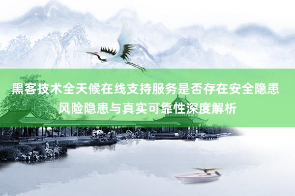 黑客技术全天候在线支持服务是否存在安全隐患 风险隐患与真实可靠性深度解析